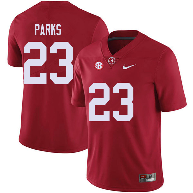 Alabama Crimson Tide Men's Jarez Parks #23 Red NCAA Nike Authentic Stitched 2018 College Football Jersey VD16I22GP